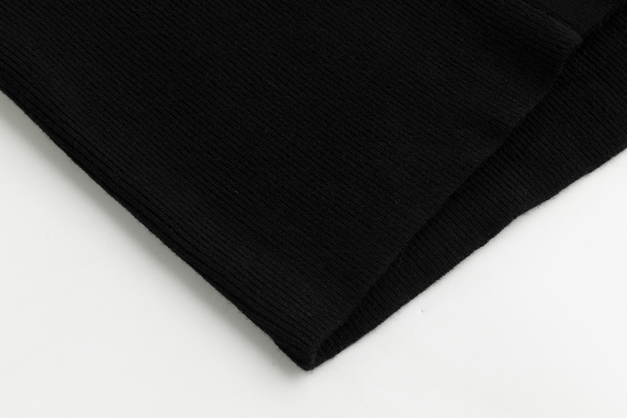 Black Gold Button Cardigan