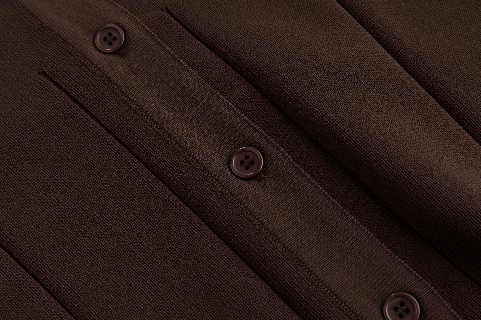 Chocolate Brown Seem Cardigan