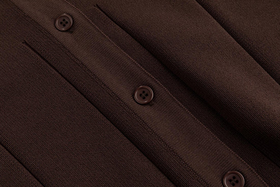 Chocolate Brown Seem Cardigan