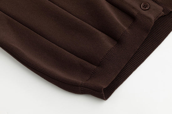 Chocolate Brown Seem Cardigan