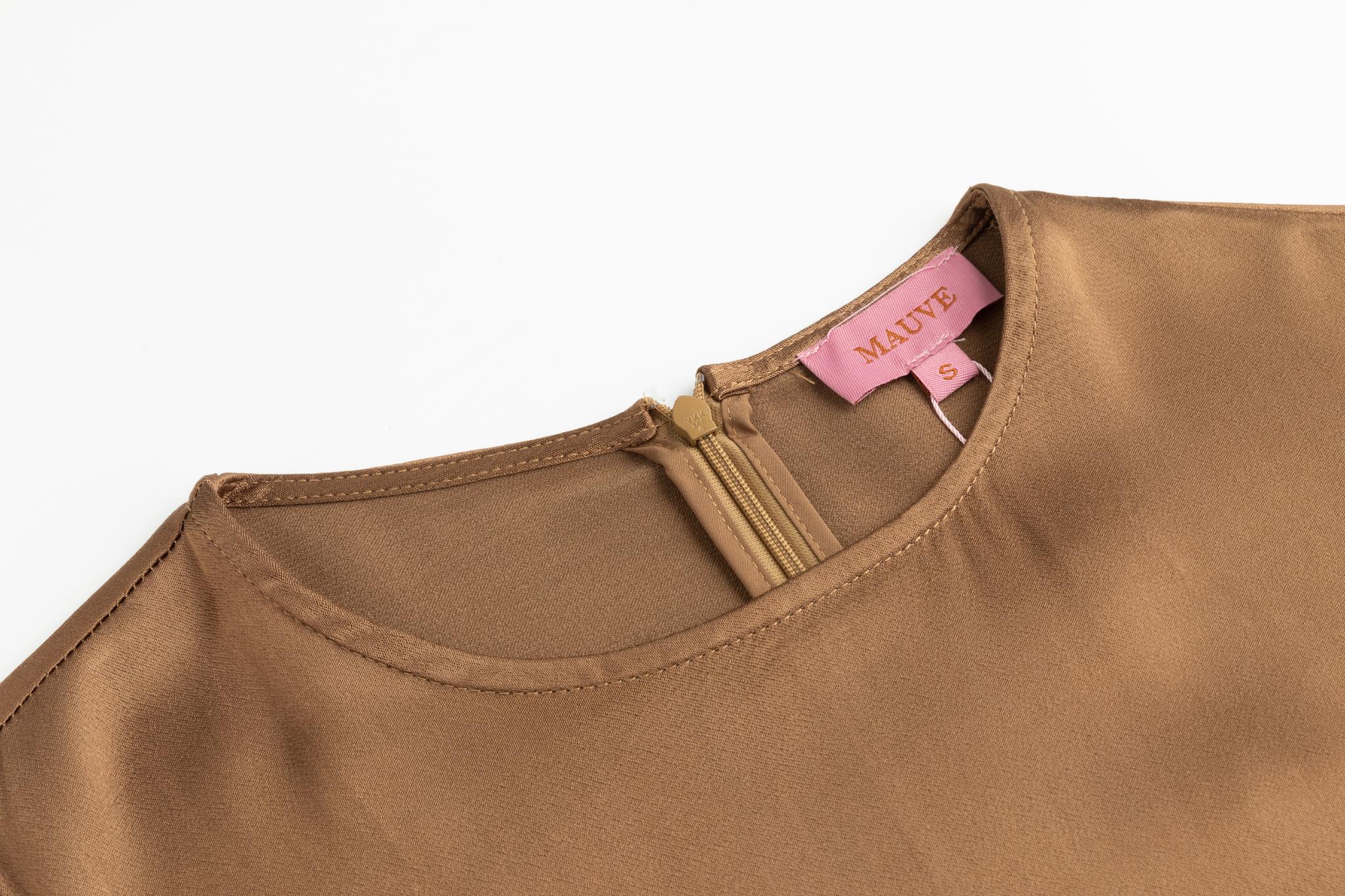 Brown Satin Jumper