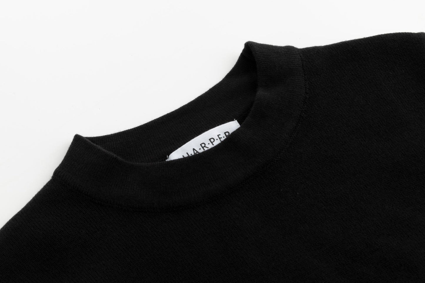 Black And White 3D Flower Knit Top