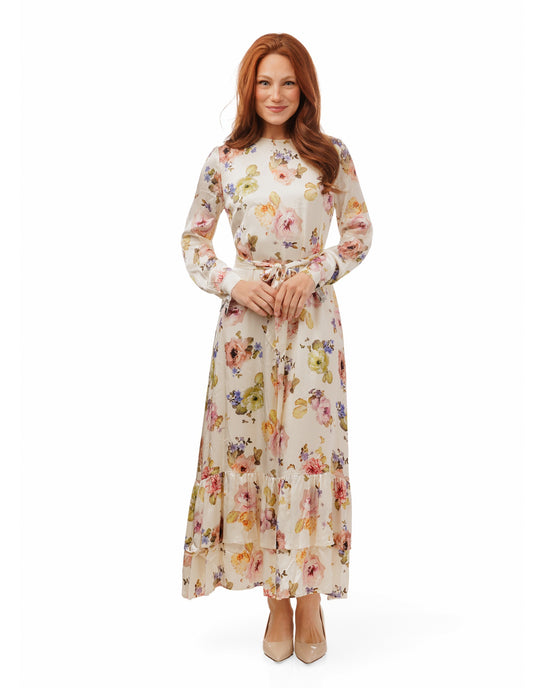 Multi Colored Floral Printed Dress