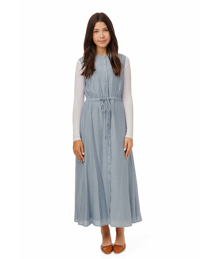Drawstring Jumper - Blue