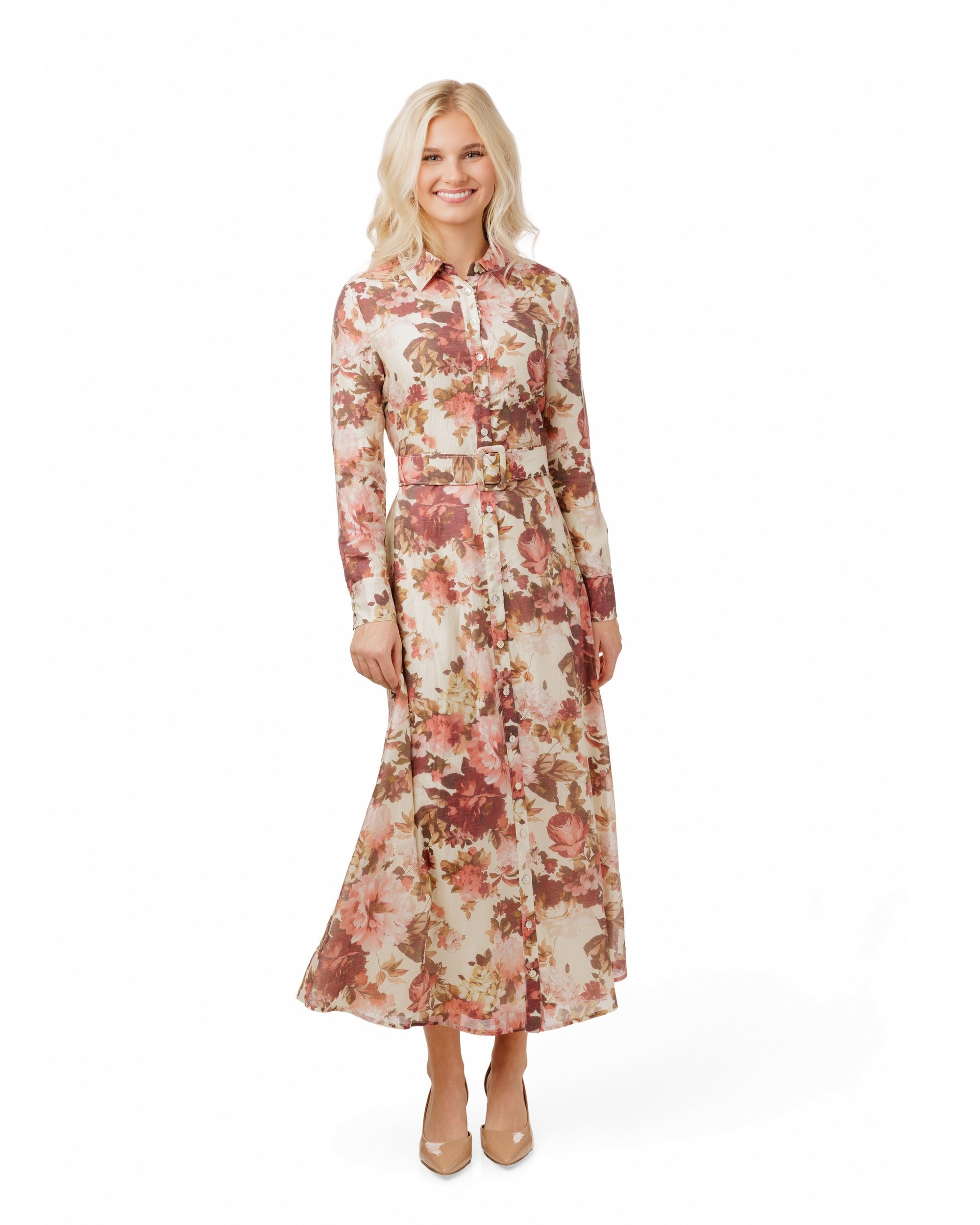 Floral Belted Dress