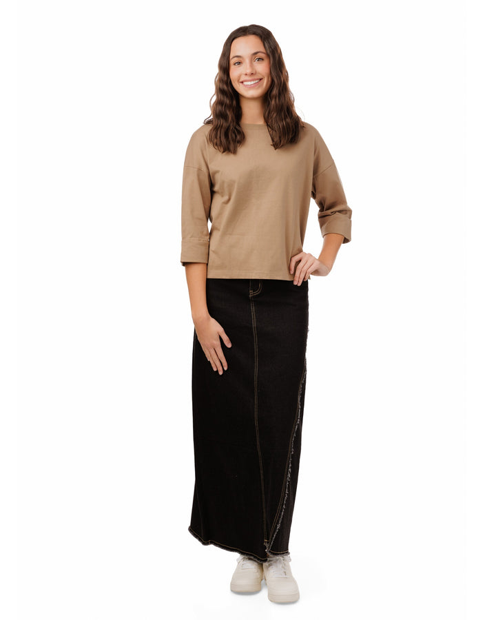 Simple Box Tee - Fawn