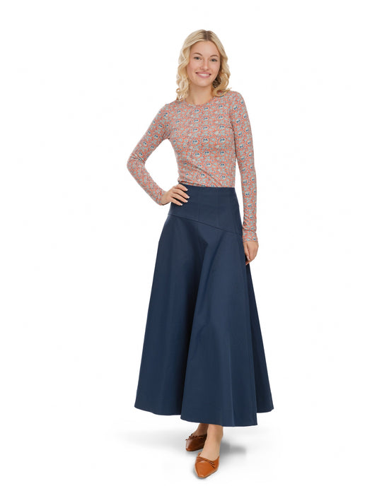 Aline Circle Skirt - Midnight