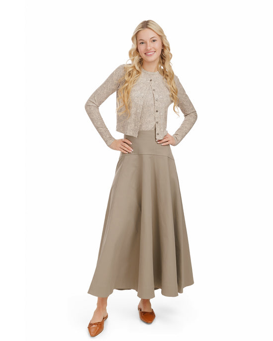 Aline Circle Skirt - Graystone