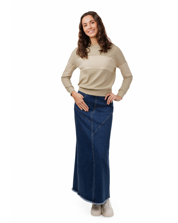 Basic Bold Stripe Top - Parchment