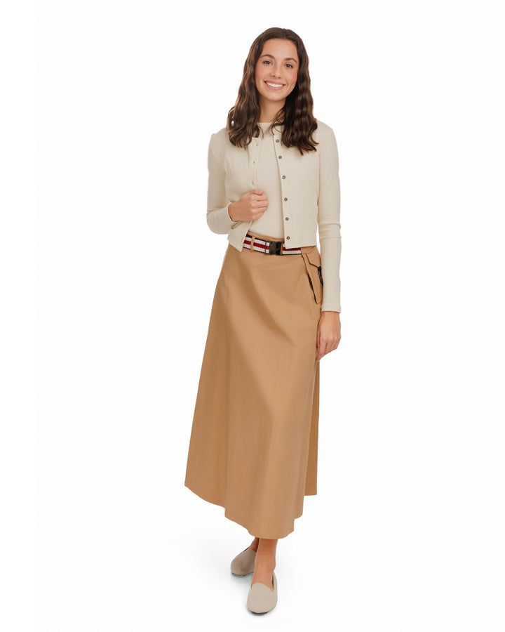 Aline Buckle Skirt- Desert