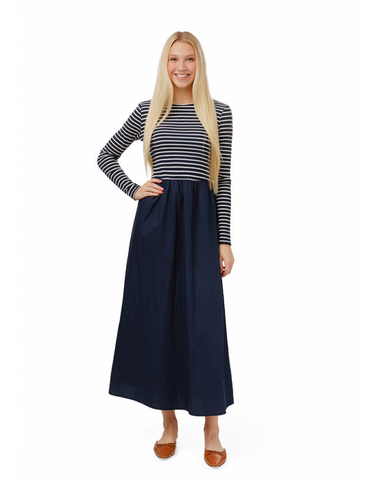 Stripped Tee Top Dress
