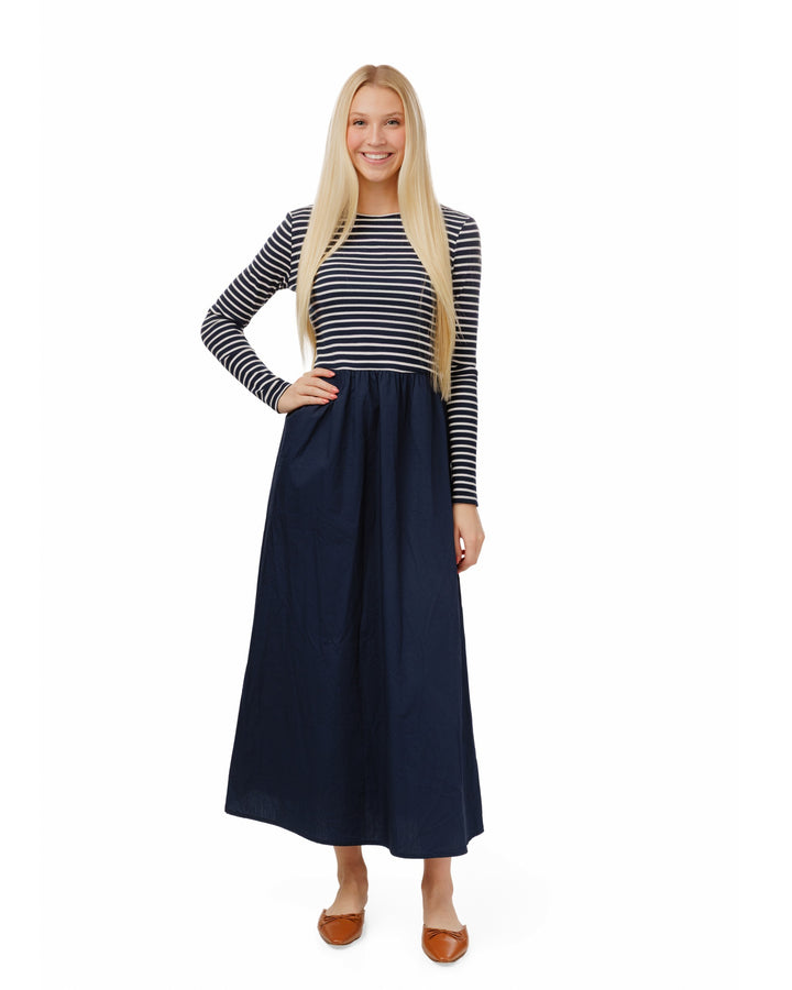 Stripped Tee Top Dress