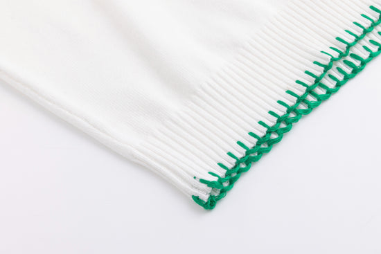 Multicolor Stitch Sweater - White