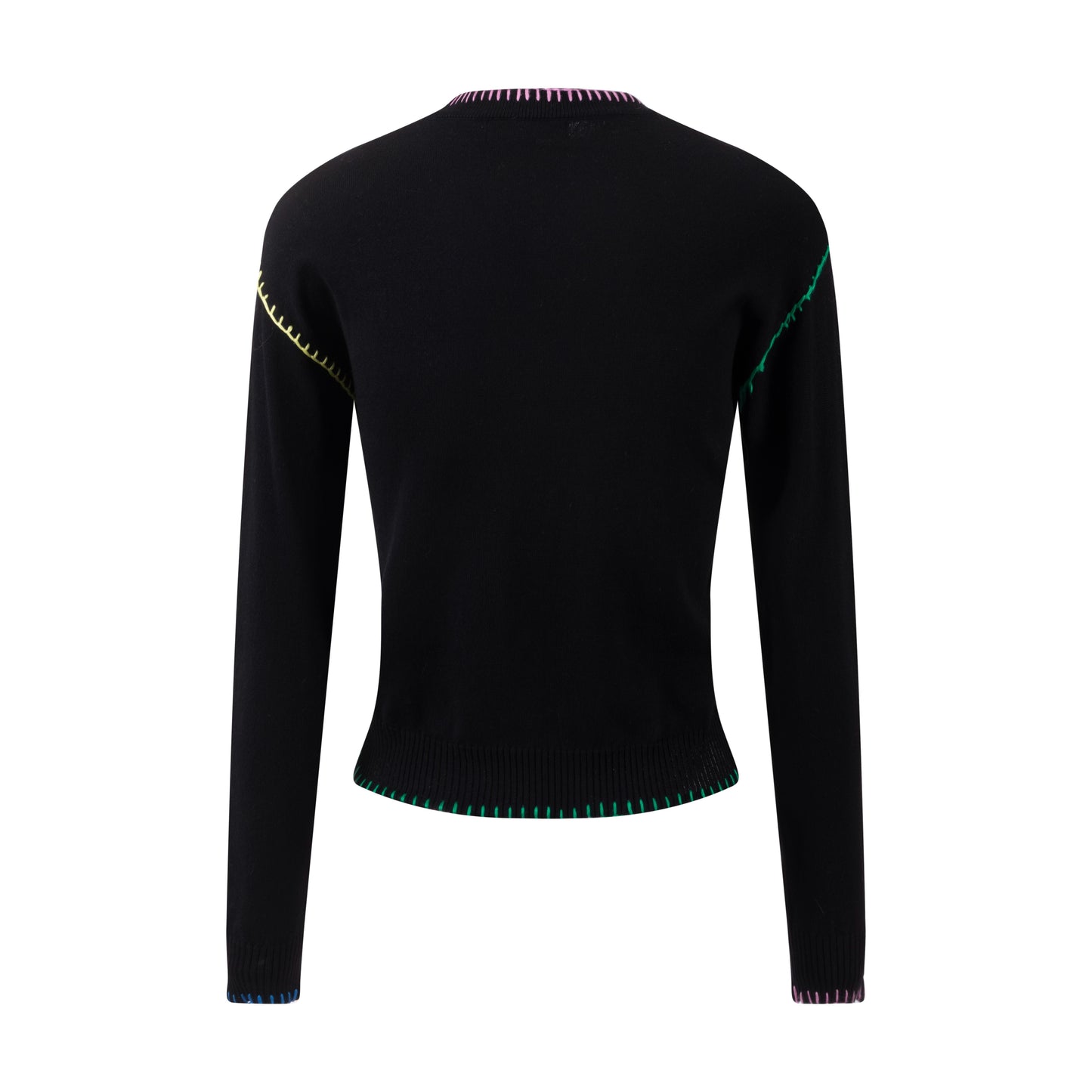Multicolor Stitch Sweater - Black