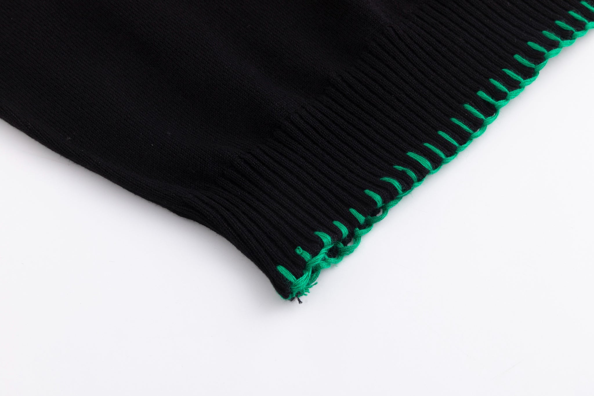 Multicolor Stitch Sweater - Black