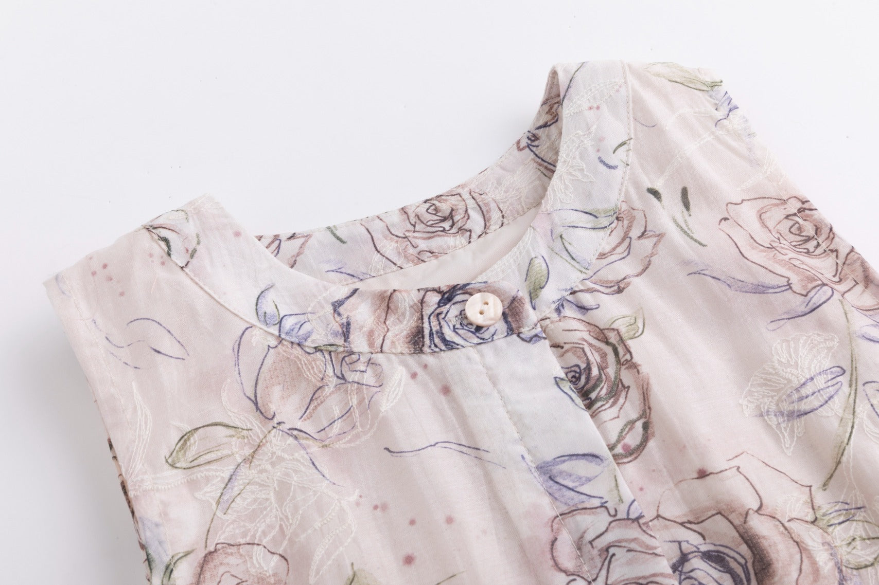 Pink Floral Overlay Dress