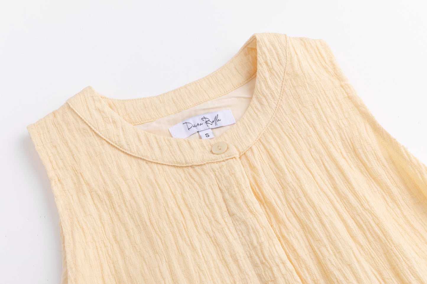 Pale Yellow Overlay Dress