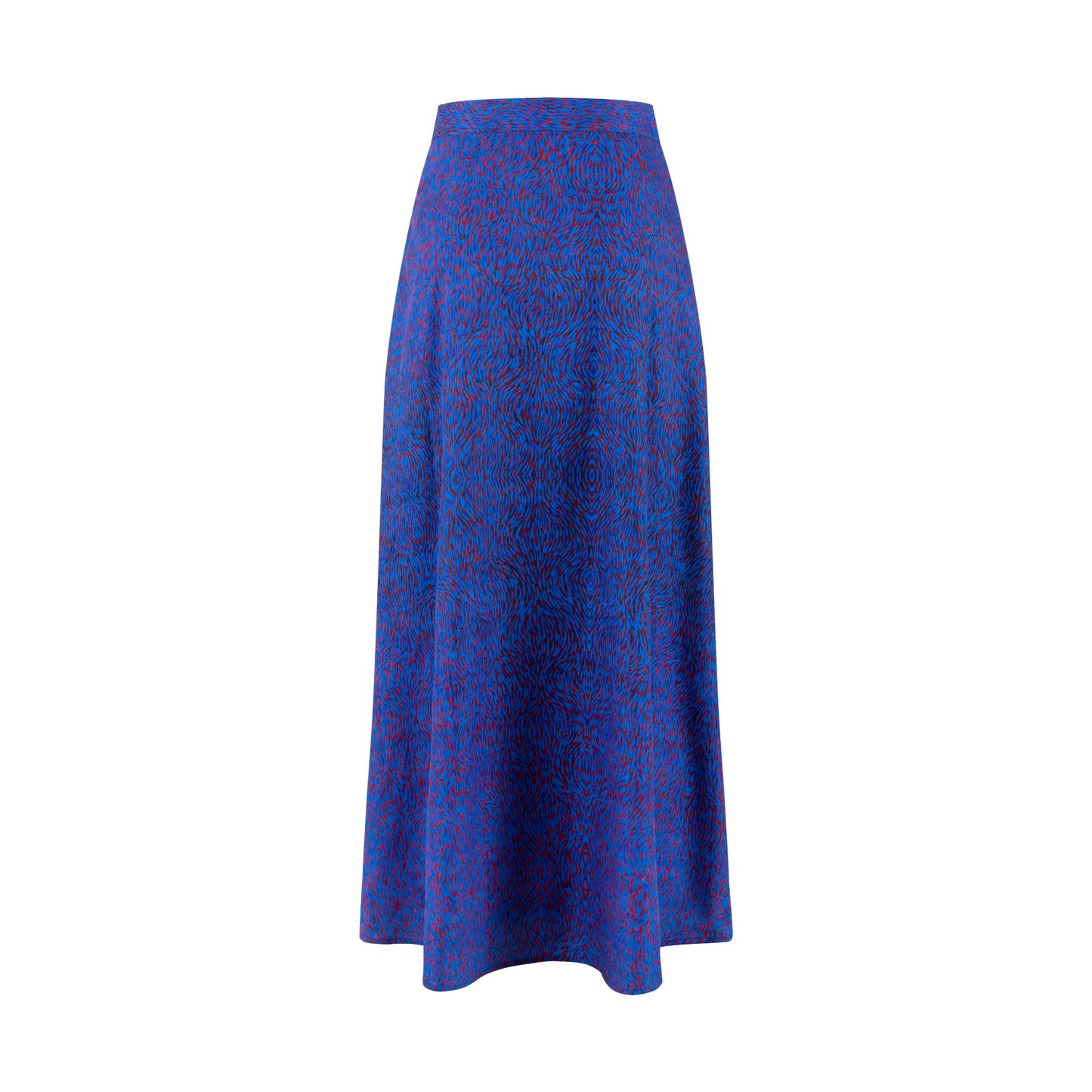 Blue And Red Printed Slip Skirt