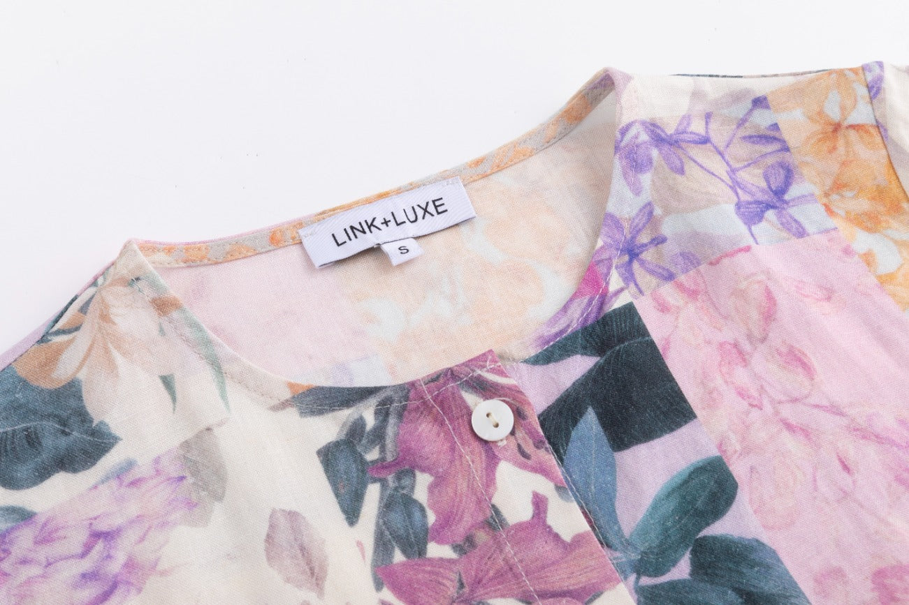 Floral Overlay Dress