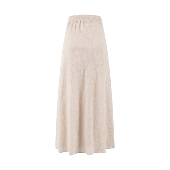Tan Linen Skirt