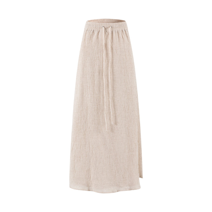 Tan Linen Skirt