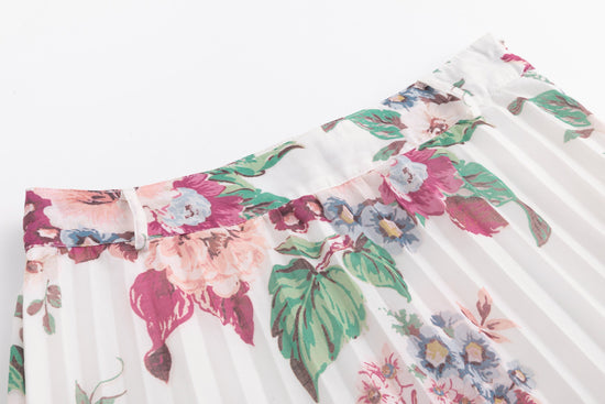 Floral Chiffon Skirt