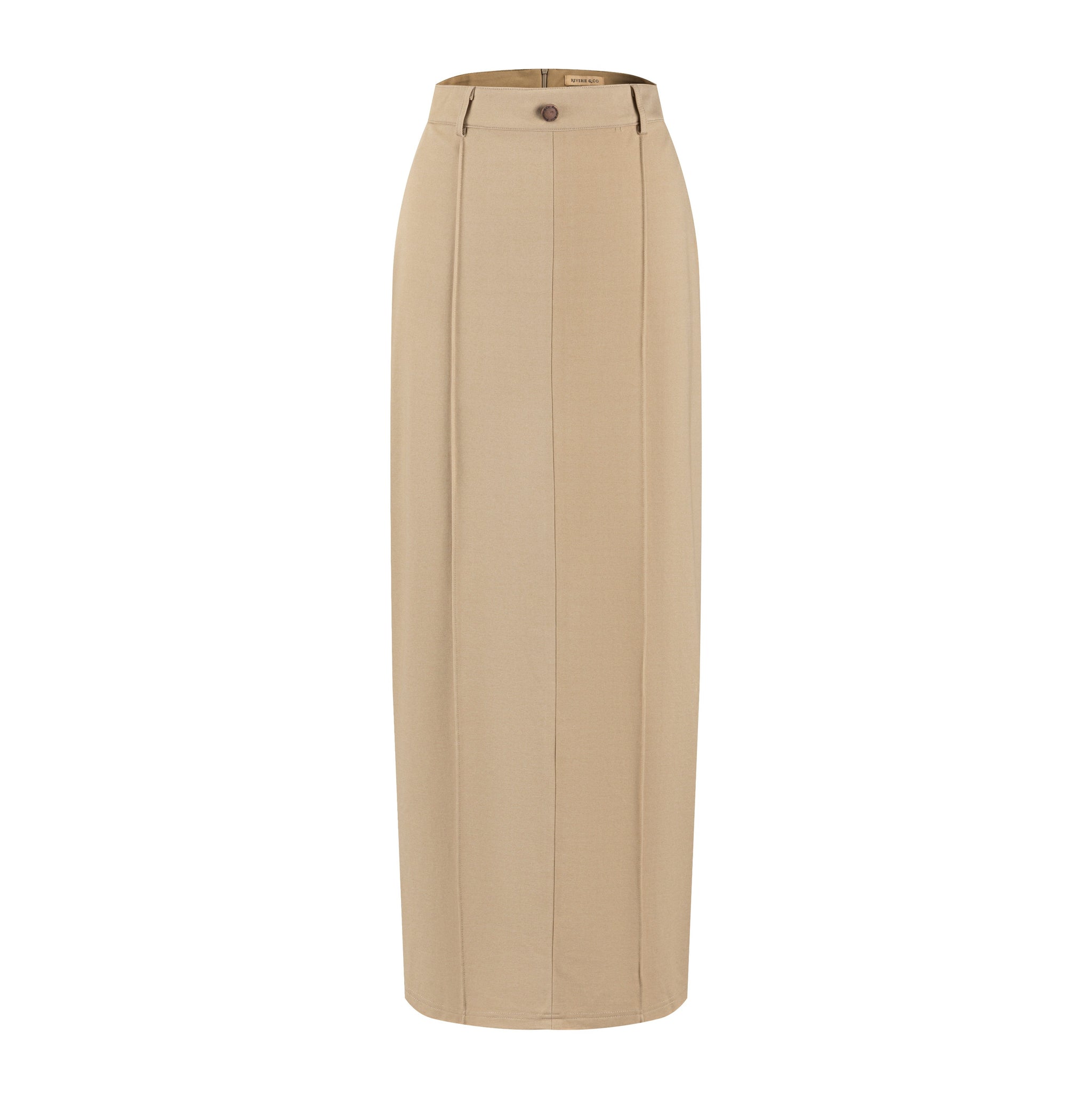 Piped Paneled Skirt - Sand