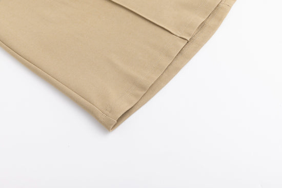 Piped Paneled Skirt - Sand