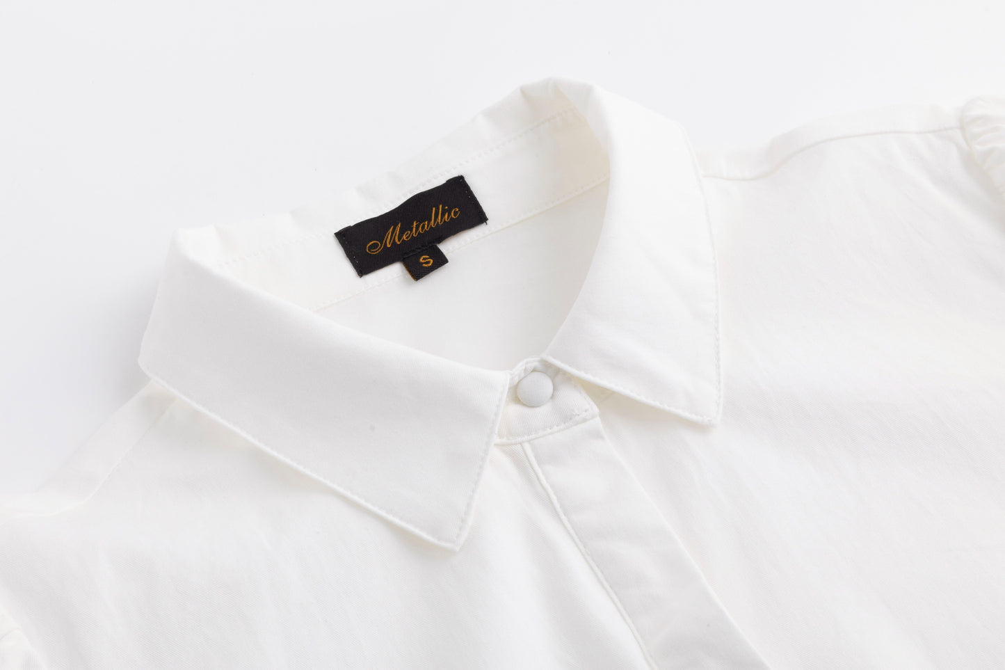 Cotton Blouse With Embroidered Sleeves - Ivory