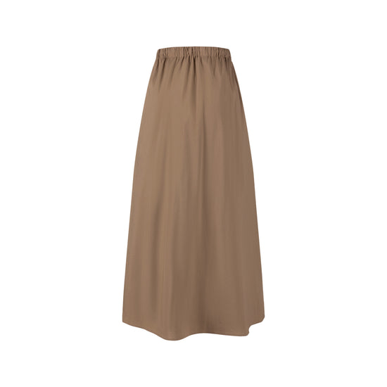 Middle Zipper Skirt- Fawn