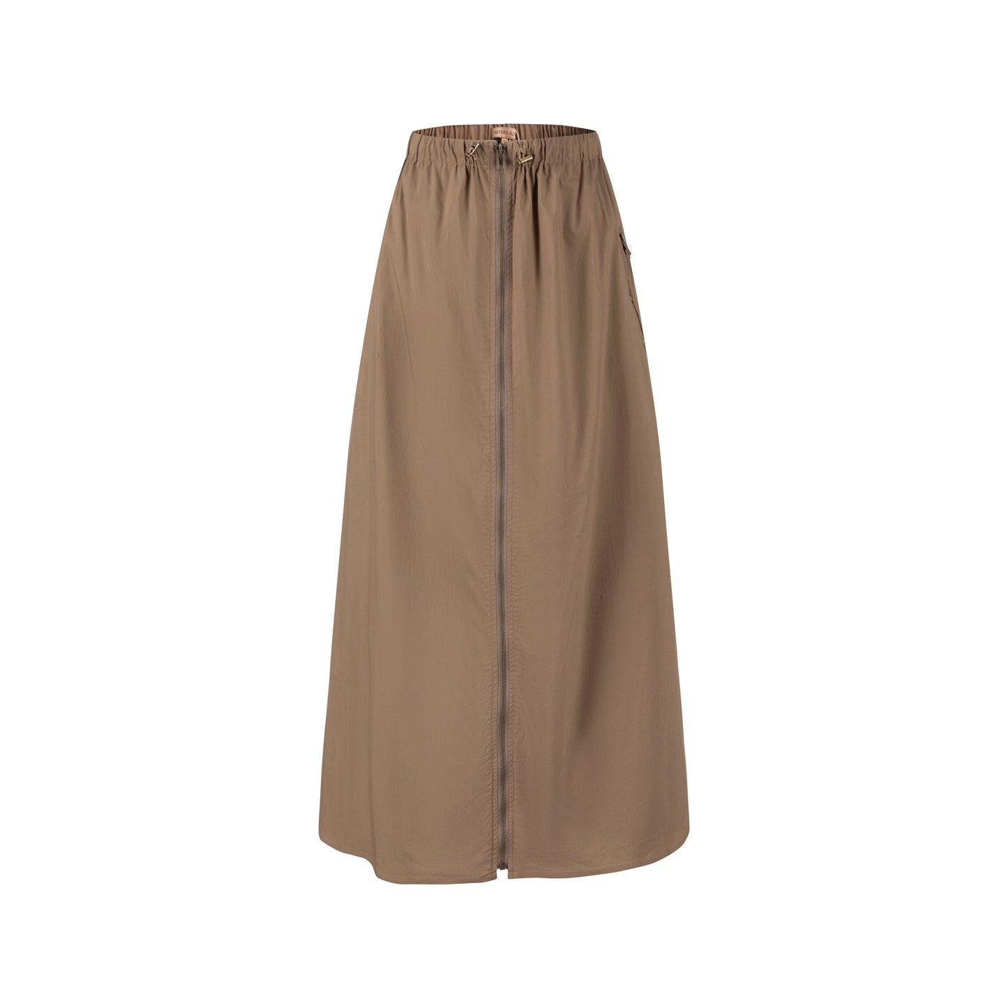 Middle Zipper Skirt- Fawn