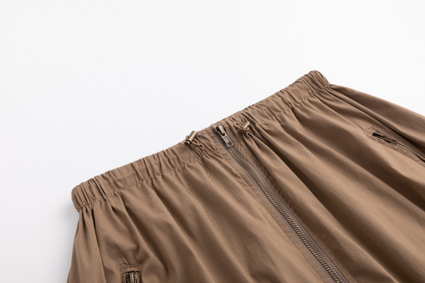 Middle Zipper Skirt- Fawn