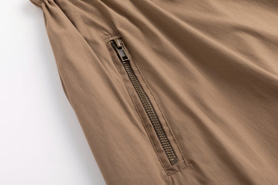 Middle Zipper Skirt- Fawn