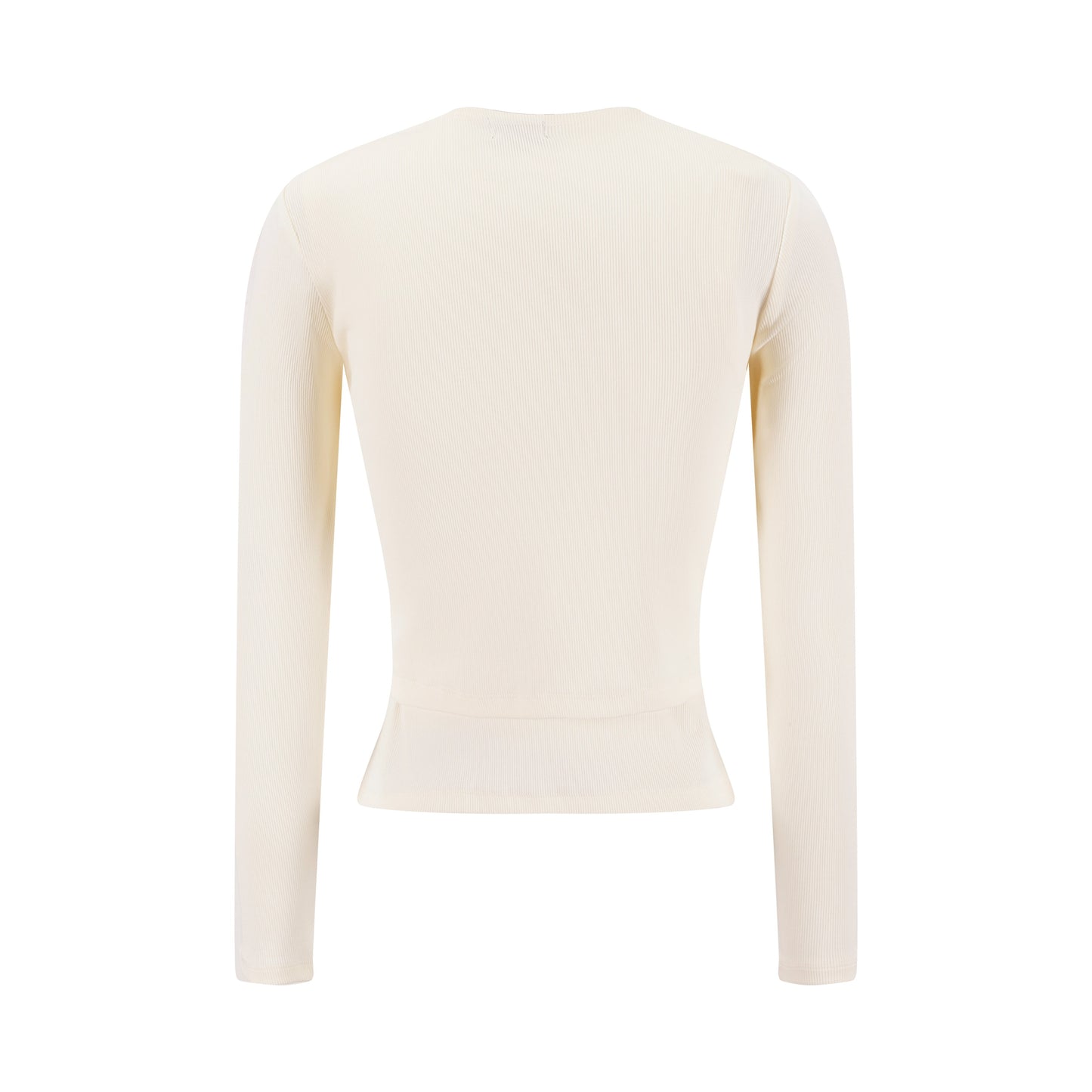 Cropped Ribbed Twin Set- Parchment