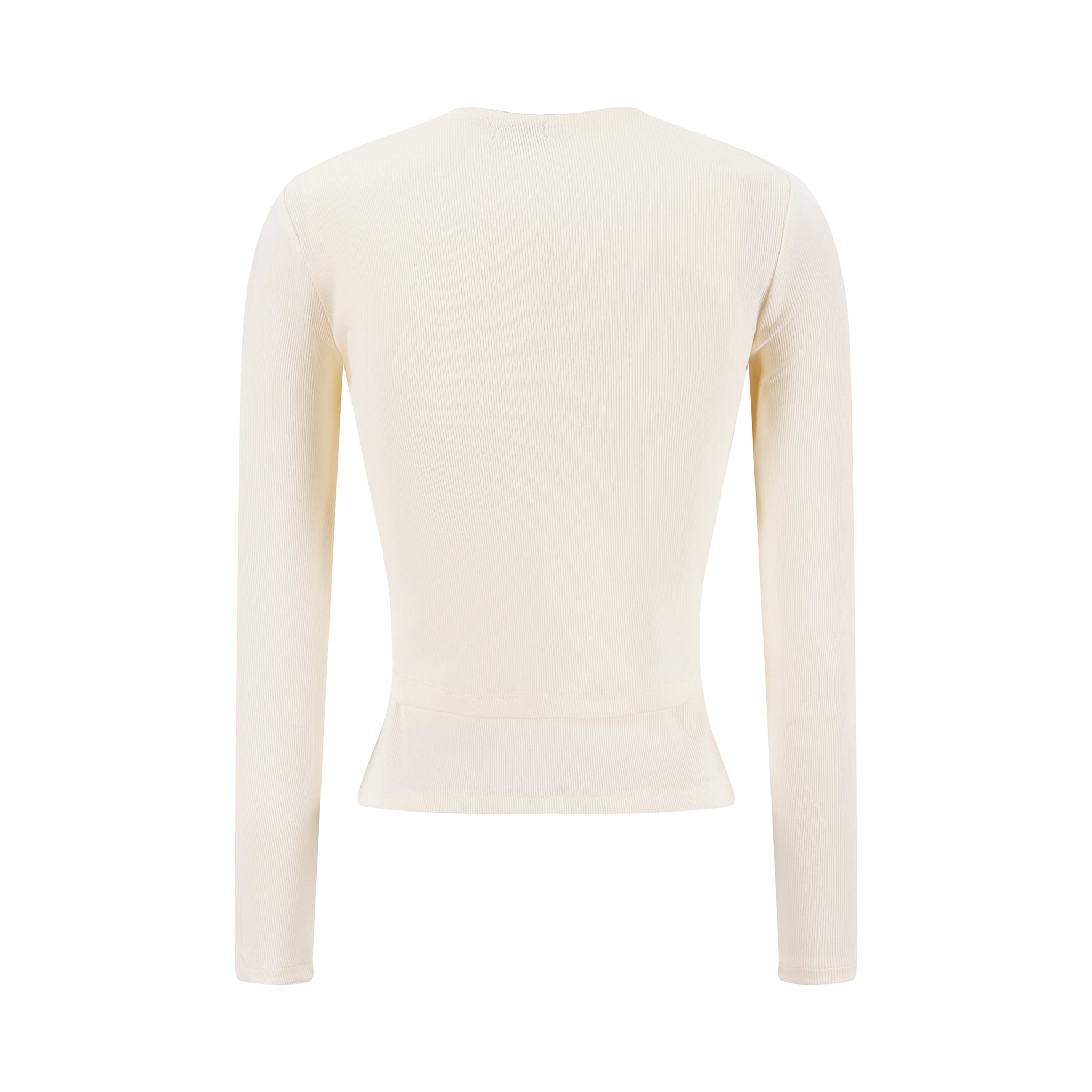 Cropped Ribbed Twin Set- Parchment