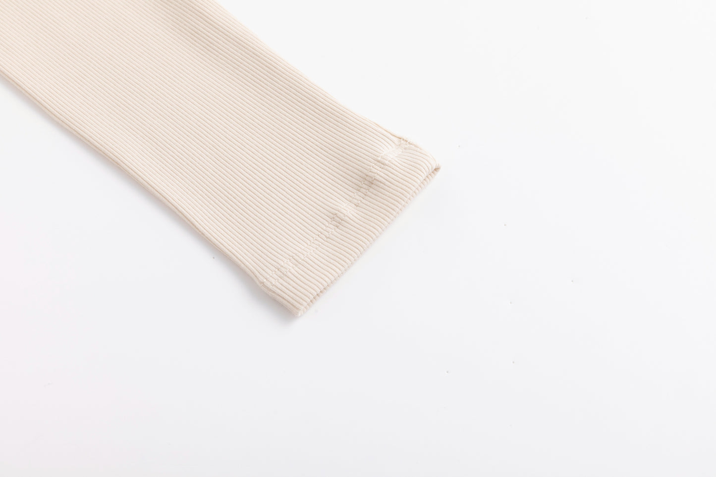 Cropped Ribbed Twin Set- Parchment
