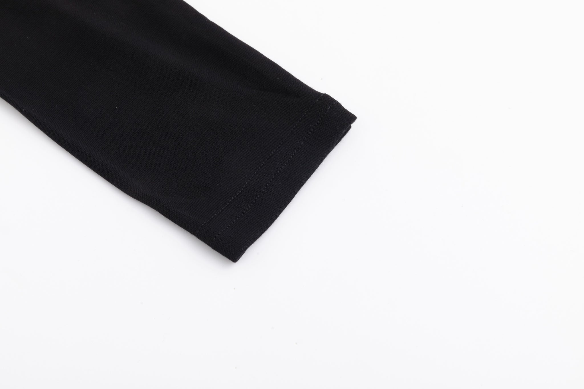 Basic Seam Wrap Top- Black