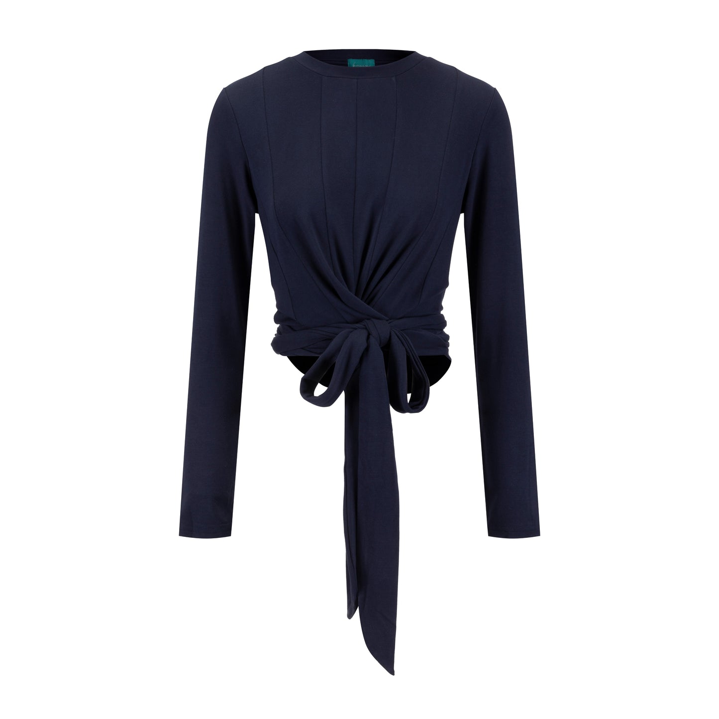 Basic Seam Wrap Top- Midnight