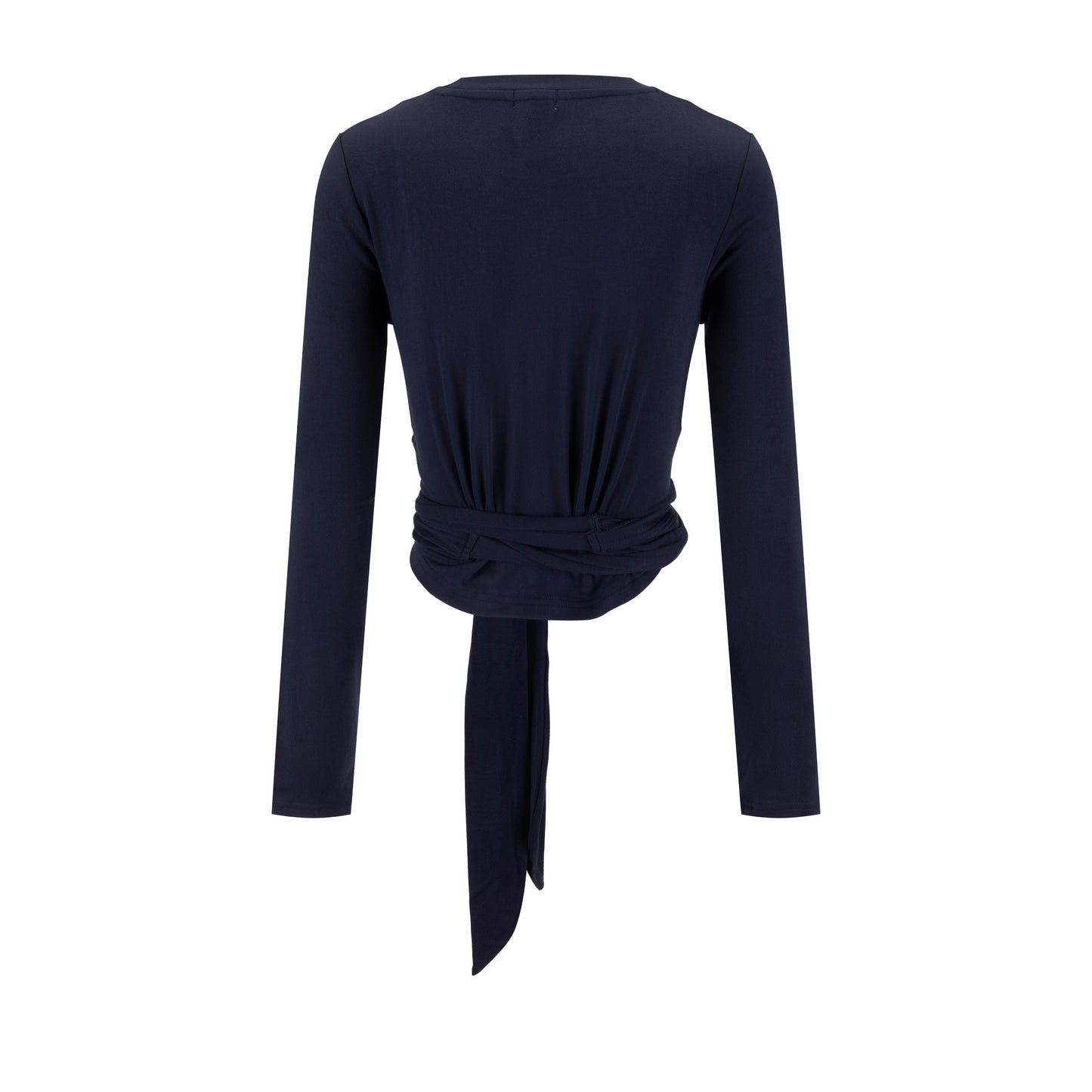 Basic Seam Wrap Top- Midnight