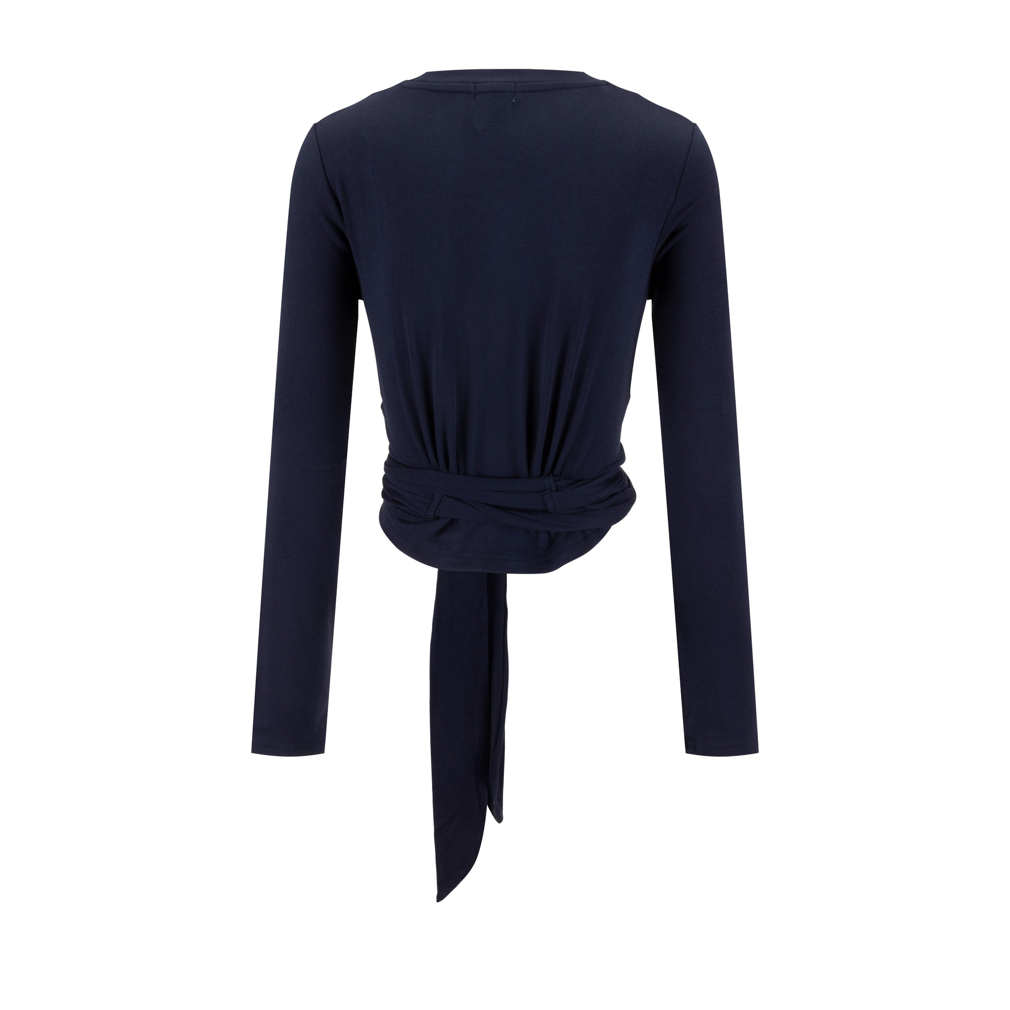 Basic Seam Wrap Top- Midnight