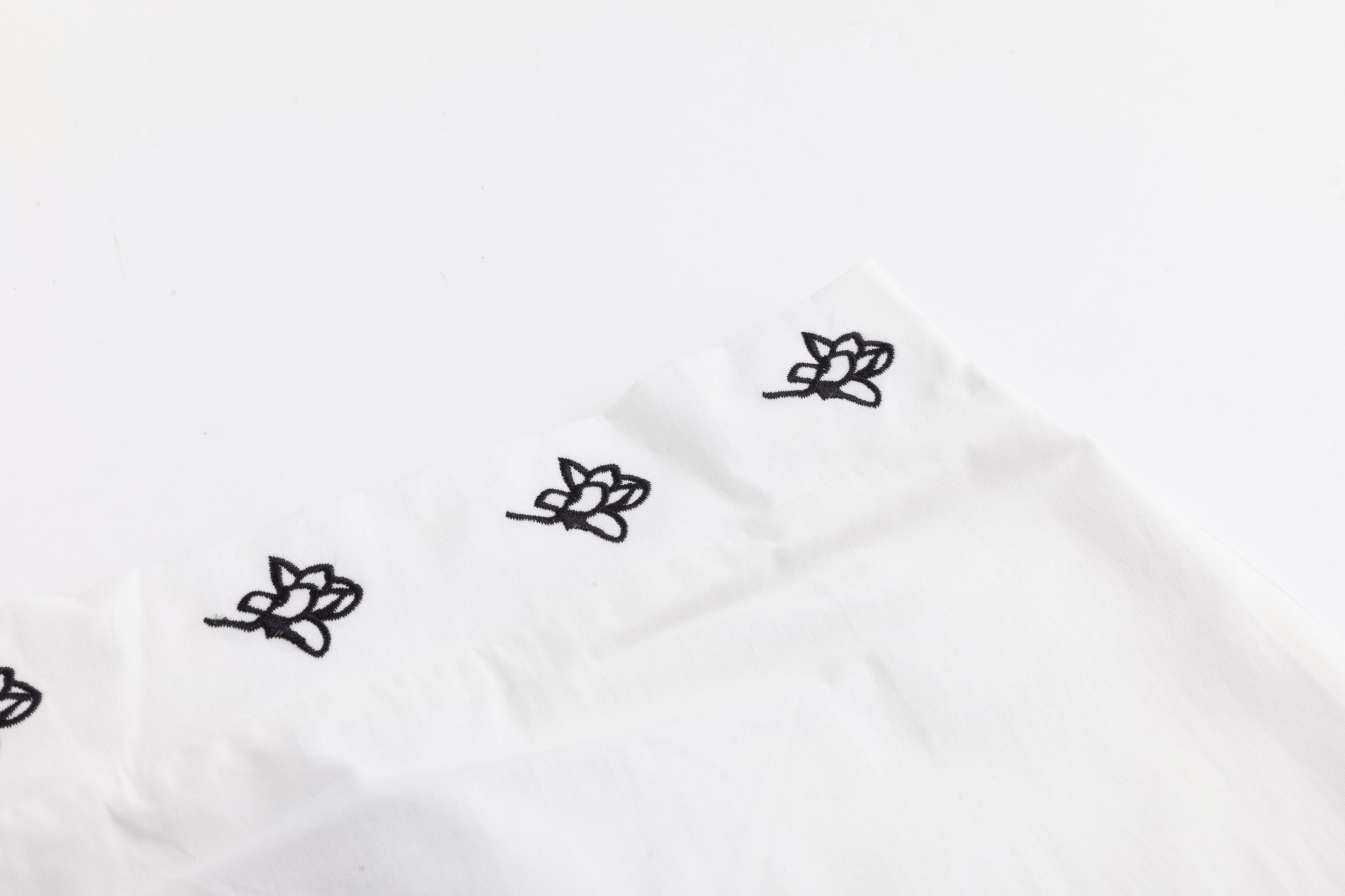 Cotton Skirt With Embroidered Waistband - Ivory