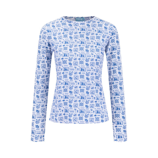 Retro T Shirt - Blue