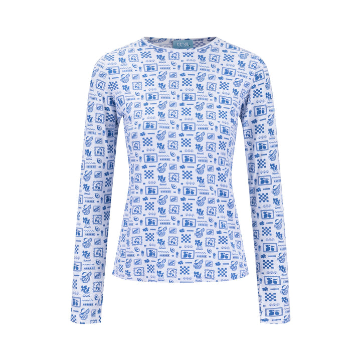 Retro T Shirt - Blue
