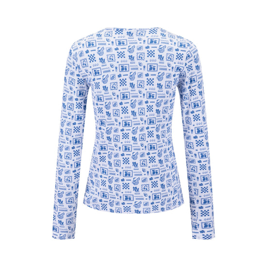 Retro T Shirt - Blue