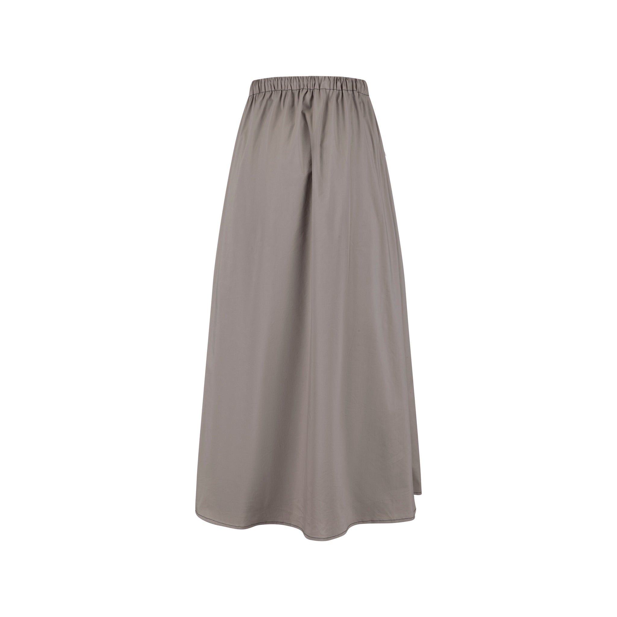 Middle Zipper Skirt- Greystone
