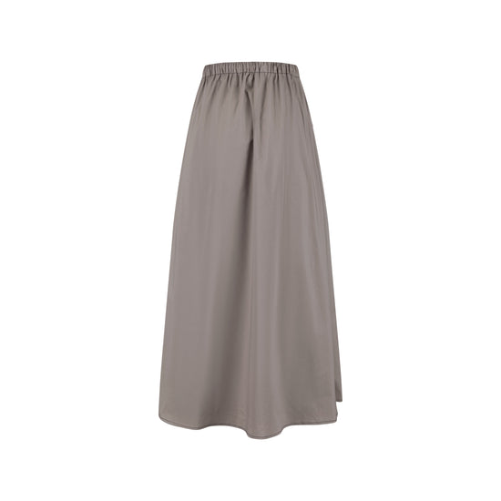 Middle Zipper Skirt- Greystone