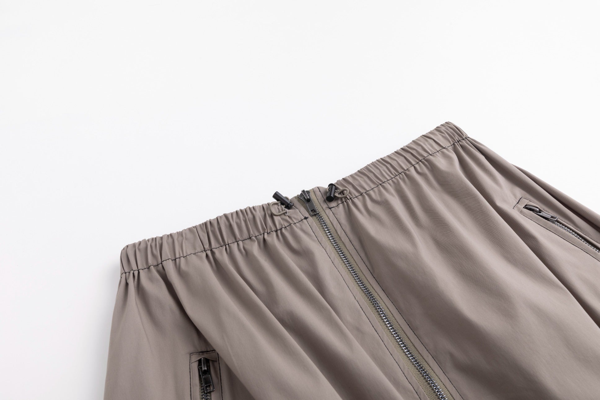Middle Zipper Skirt- Greystone