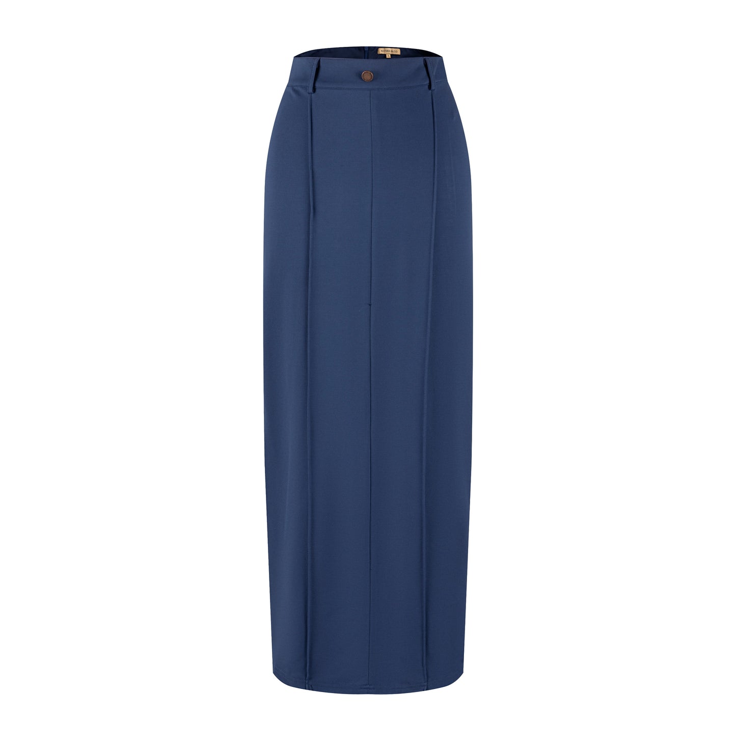 Piped Paneled Skirt - Midnight