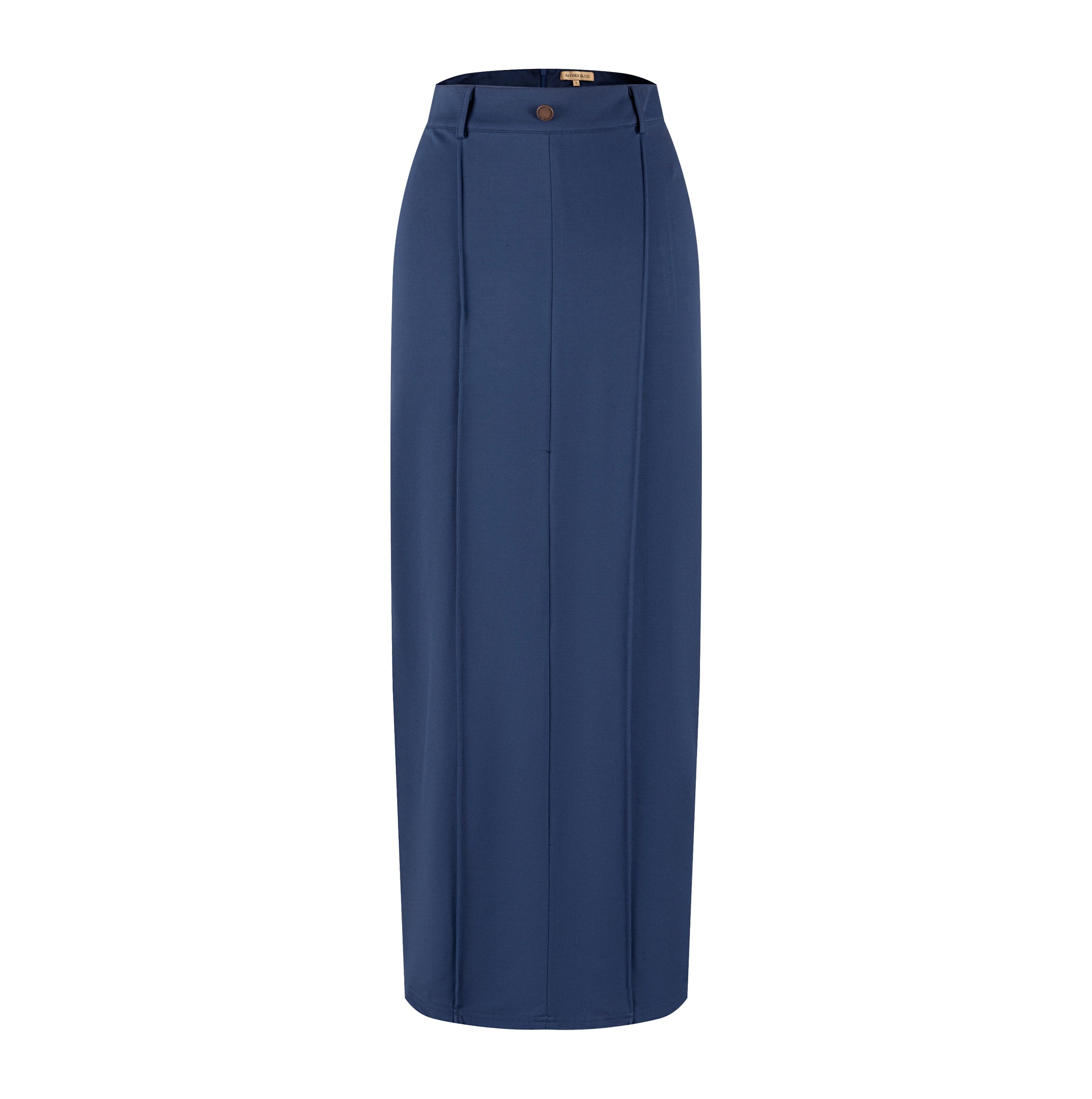 Piped Paneled Skirt - Midnight