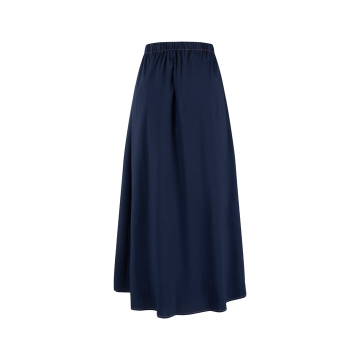 Middle Zipper Skirt- Midnight